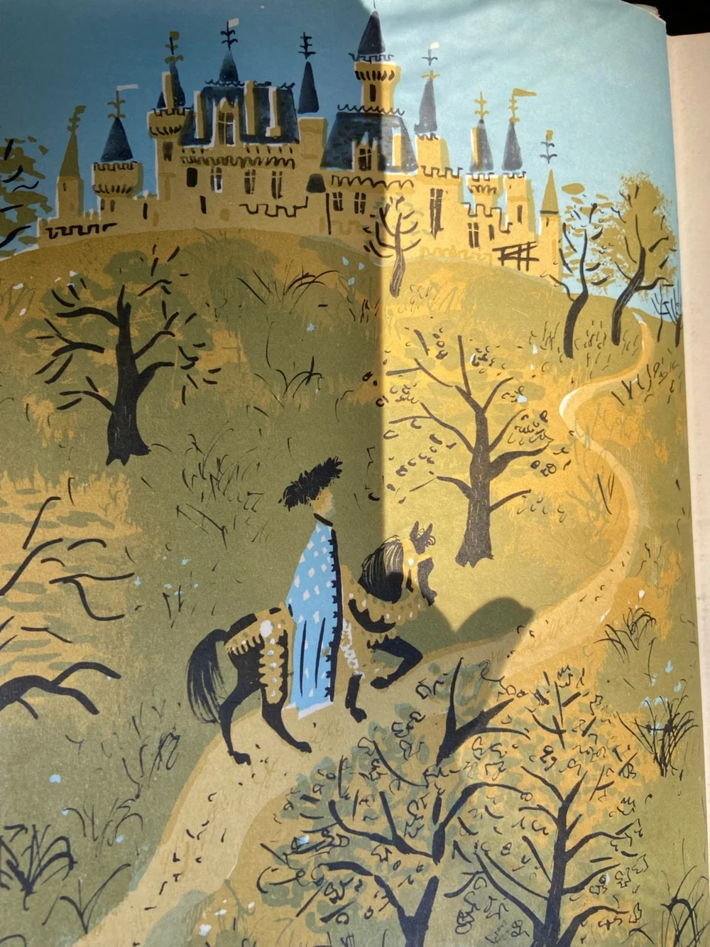 Vintage 1950s 50s Fairy Tales Tale book France French Princess Beauty Beast Puss